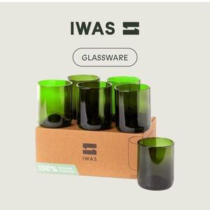 Green Glassware Set